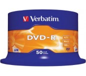 DVD-R VERBATIM 16X 4.7GB ШПИНДЕЛ 50 БР