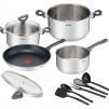Tefal G713SB45, DAILY COOK Set 11 pcs (Saucepan 16 w/o lid, stewpot 20/24+lids, frypan 28, 5 tools)