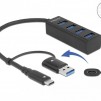 USB хъб, 4 порта, DELOCK-63828
