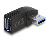 Адаптер Delock USB 3.0 мъжко-женско под ъгъл 270°, хоризонтално