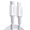 КАБЕЛ UGREEN US171 USB-C / Lightining MFI, 1М, БЯЛ