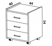 КОНТЕЙНЕР С 3 ЧЕКМ. SMART 3 44/40/54 БРЗ