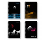 ТЕТРАДКА СПИРАЛА B&W MOONLIGHT B5 80Л 2 ТЕМИ