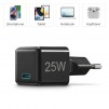 HAMA Бързо мини зарядно 220V, USB-C, PD/Qualcomm, 25 W, черен