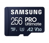 Samsung 256GB micro SD Card PRO Ultimate with USB Reader , UHS-I, Read 200MB/s - Write 130MB/s, U3, V30, A2