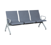 ПОСЕТИТЕЛСКА ПЕЙКА С 3 МЕСТА CR-1037-3 - СИВА