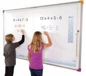 Интерактивна дъска dualboard 1279 + стойка за стена wallmount next 1200 + късофокусен проектор optoma x308ste