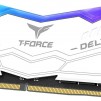 Памет Team Group T-Force Delta RGB White DDR5 32GB (2x16GB) 6000MHz CL38