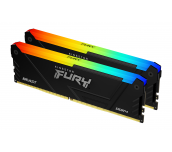 Памет Kingston FURY Beast Black RGB 32GB(2x16GB) DDR4 3600MHz CL18