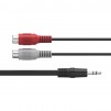 HAMA Аудио адаптер, 2 x RCA женско - 3.5 mm жак мъжко, стерео