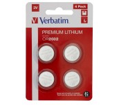 Verbatim LITHIUM BATTERY CR2032 3V 4 PACK