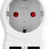 Адаптер SKROSS Europe към USA, USB, Бял