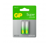 Алкална батерия GP SUPER LR6 AA, 2 бр. в опаковка, 1.5V, GP15A