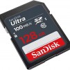 Карта памет SANDISK Ultra SDXC, 128GB, Class 10 UHS-I, 100 Mb/s