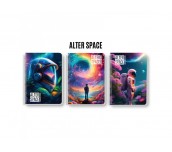 ТЕТРАДКА СПИРАЛА B&W ALTER SPACE A5 80Л 2 ТЕМИ