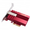 Asus PCIe Adapter, XG-C100F, 10GBase-T PCIe SPF+ port for Optical Fiber Transmission and DAC cable, Built-in QoS technology