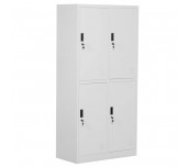 МЕТАЛЕН ГАРДЕРОБ С 4 ВРАТИ CR-1251 90/45/185 СИВ