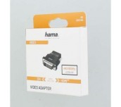 Адаптер HAMA 205169, DVI-D мъжко - HDMI женско, Ultra-HD, 4K, Черен