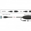 Удължителен кабел DeLock, Активен, USB-A мъжко - USB-A женско, USB 3.0, 10 м