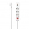 РАЗКЛОНИТЕЛ HAMA USB-C/USB-A 3.4A 3 ГНЕЗДА БЯЛ