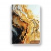 ТЕТРАДКА СПИРАЛА B&W MARBLE A4 105Л 3 ТЕМИ