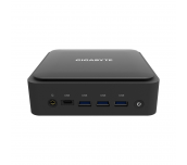 Настолен компютър Gigabyte BRIX BEI3-1220, Intel® Core™ i3-1220P, 2 x SO-DIMM DDR4, M.2 SSD, WI-FI 6E + BT 5.2, черно