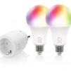 Смарт комплект DELTACO SH-KIT01, Контакт, 2 x LED крушки