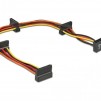 Кабел Delock Power SATA  > 4 x SATA 15 Pin, 40cm