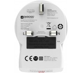 Адаптер SKROSS Europe to UK 1500280, USB, Бял