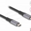 Delock Кабел E-Marker, USB-C, 240W, 2 m, сив
