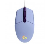 Logitech G102 Mouse, Lightsync RGB, 8000 DPI, 6 Programmable Buttons, Lilac