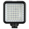 LED лампа Hama 49 BD, за допълнително осветяване на записи с камера и смартфон, Черна