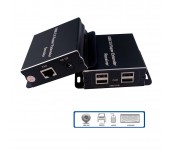 USB Extender (усилвател) ESTILLO ASKHU04-USB 1x4, усилва USB сигнал до 100 м по UTP кабел CAT5e/6