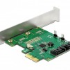 Карта Delock, PCI Express x1 към 2 port SATA, RAID