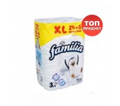 ТОАЛЕТНА ХАРТИЯ FAMILIA 24+6 БРОЯ 3 ПЛАСТА