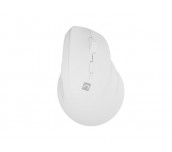 Natec Vertical Mouse Crake 2 Wireless, 2400DPI Bluetooth 5.2 + 2.4 GHz White