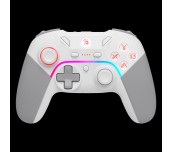 Геймърски контролер A4tech Bloody GPW70, Жичен и безжичен, RGB, Бял