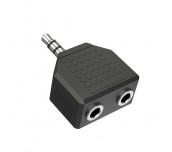 HАМА Аудио адаптер, 3.5 mm жак - 2 x 3.5 mm жак женско, стерео