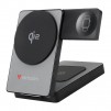 Verbatim Foldable 3-in-1 Qi2 Magnetic Wireless Power Bank 5000 mAh Grey