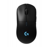 Logitech G Pro Wireless Mouse, Lightsync RGB Logo, Lightspeed Wireless 1ms, HERO 25K DPI Sensor, 400 IPS, Programmable Buttons, On-board Memory, Lightweight 80g, Black