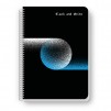ТЕТРАДКА СПИРАЛА B&W PP EXCLUSIVE DOTS A5 80Л