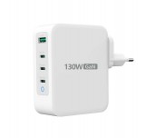 Мрежово зарядно j5create JUP43130E 130W, 4 порта, USB-C, USB-A