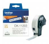 Brother DK-11203 File Folder Labels, 17mm x 87mm, 300 labels per roll, Black on White
