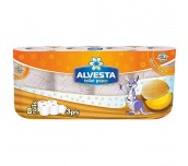 ТОАЛЕТНА ХАРТИЯ ALVESTA GOLD 3ПЛ. ПЪПЕШ 8 БР
