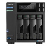 Asustor Lockerstor AS6704T, 4 Bay NAS, Intel Jasper Lake Quad-Core 2.0GHz, 4GB RAM DDR4, 2.5GbE x 2, M.2 SSD Slotsx4 (Diskless), USB 3.2 Gen 2x2, Toolless installation, with hot-swappable tray, hardwa
