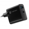 Natec USB Charger  Ribera Gan 1X USB-A + 1X USB-C 65W, Black