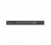Суич ZYXEL GS1920-24V2, 24 портов Gigabit Smart-Managed,Fanless, за монтаж в шкаф