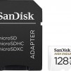 Карта памет SANDISK micro SDXC UHS-I, U3, SD Адаптер, 128GB