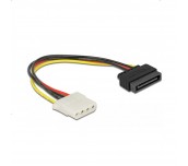 Кабел DeLock Power Cable SATA 15 pin женско към 4 pin женско, 20 cm