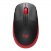 Logitech M190 Full-size wireless mouse - RED - 2.4GHZ - N/A - EMEA - M190